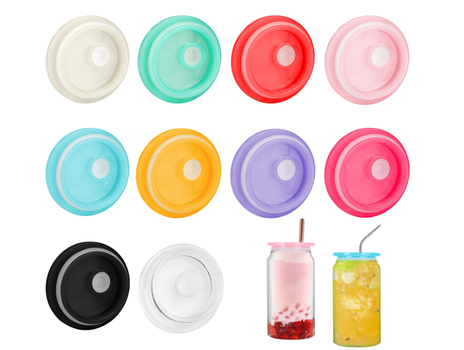 Colorful Acrylic 16oz Lids.