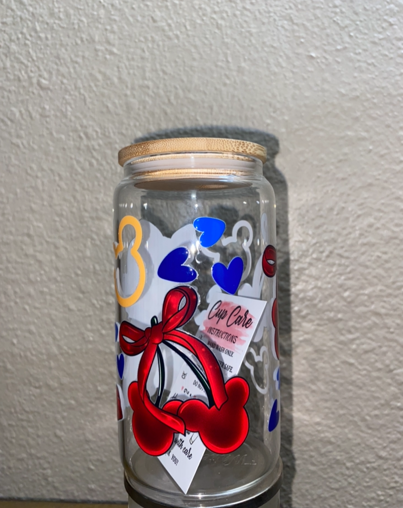 Princess Snow White (pre-made glass cup)