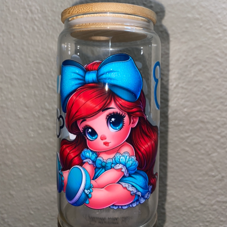 Princess Ariel (Pre-Made Glass Cup)