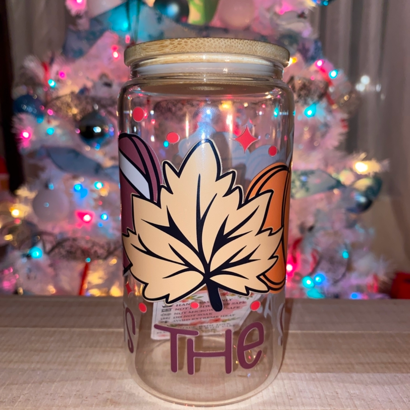 Pre-Made Tis the season Fall (GLASS CUP)