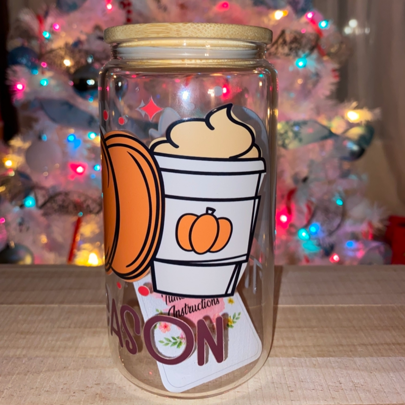 Pre-Made Tis the season Fall (GLASS CUP)