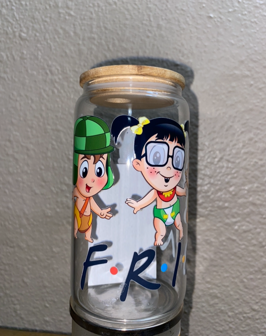 El Chavo (pre-made glass cup)